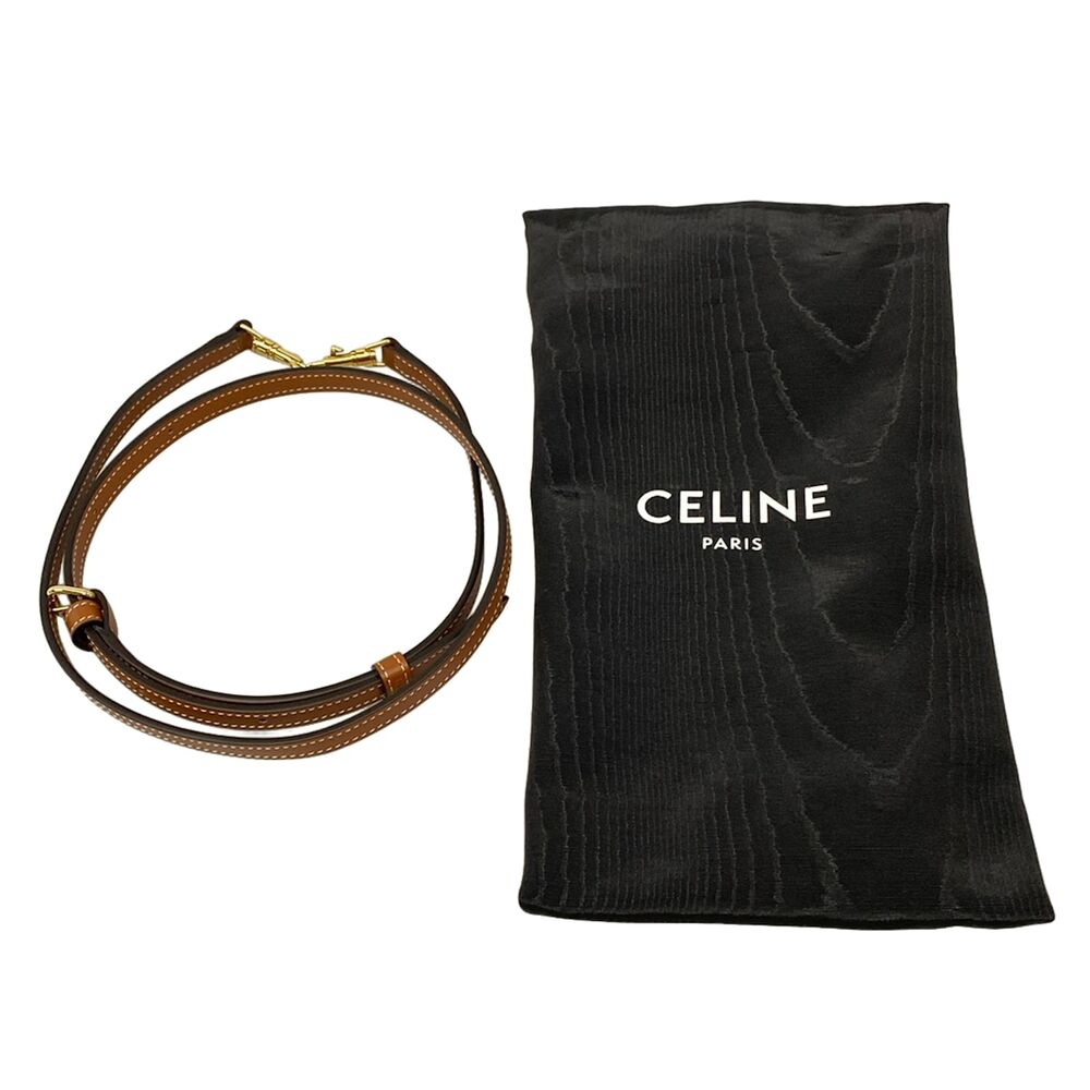 Celine Teen Honolyn Bag Handbag 120682DNK.04LU Tan (Brown) Triomphe Canvas Calf - Picture 8 of 8